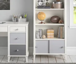 Monarch Hill Poppy Gray & White Bookcase -Walker Edison Shop 810538207 3
