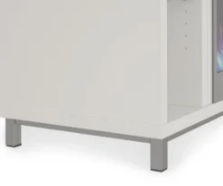 48" Intrepid White Electric Fireplace Console -Walker Edison Shop 810538247 4