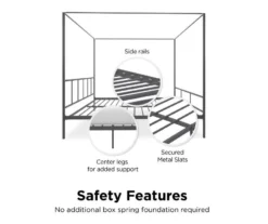 Marion Dark Gray Metal King Canopy Bed -Walker Edison Shop 810538378 6