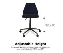 Brittany Blue Linen Office Chair -Walker Edison Shop 810538399 4