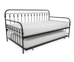 Bright Pop Black Metal Twin Daybed & Trundle 10 Bright Pop Black Metal Twin Daybed & Trundle -Walker Edison Shop 810538400 5