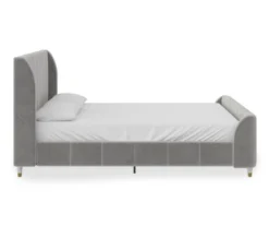 Little Seeds Valentina Velvet Full Bed -Walker Edison Shop 810538403 4