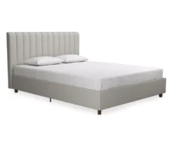 Novogratz Brittany Upholstered Linen Queen Bed -Walker Edison Shop 810538410 3