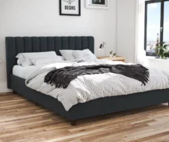 Novogratz Brittany Upholstered Linen Queen Bed -Walker Edison Shop 810538411 1