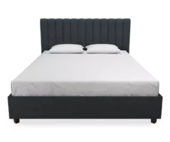 Novogratz Brittany Upholstered Linen Queen Bed -Walker Edison Shop 810538411 4