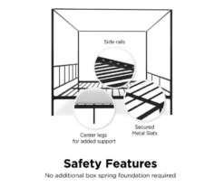 Novogratz Marion Canopy Bed -Walker Edison Shop 810538415 5