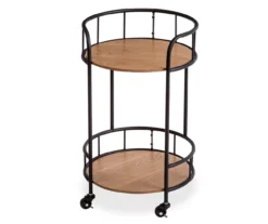 Rolling 2-Tier Side Table -Walker Edison Shop 810539921 3