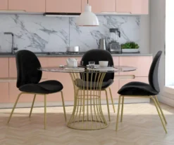 CosmoLiving Astor Velvet Dining Chair -Walker Edison Shop 810540993 2