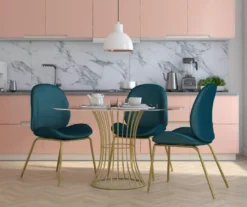 CosmoLiving Astor Velvet Dining Chair -Walker Edison Shop 810540999 2