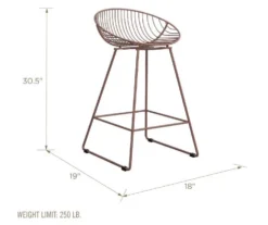 CosmoLiving Ellis Wire Counter Stool -Walker Edison Shop 810541011 3