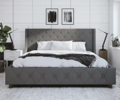 CosmoLiving Mercer Wingback Linen Bed 30 CosmoLiving Mercer Wingback Linen Bed -Walker Edison Shop 810541030 2