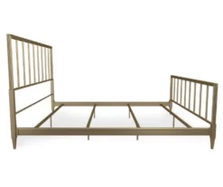 CosmoLiving Blair Brass Metal King Bed -Walker Edison Shop 810541048 6
