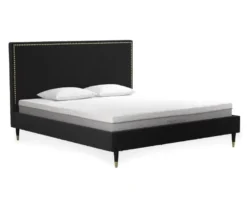 CosmoLiving Audrey Velvet King Bed -Walker Edison Shop 810541052 3