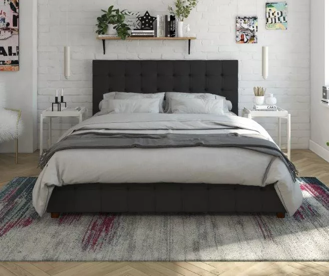 CosmoLiving Elizabeth Velvet Storage Bed 5 CosmoLiving Elizabeth Velvet Storage Bed - Image 5