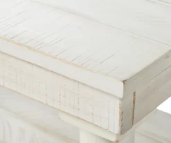 Dannerville Antique White 3-Tier Accent Table With USB Charging -Walker Edison Shop 810542271 2