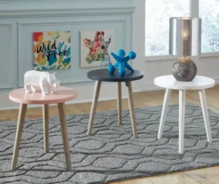 Fullersen Dark Blue Accent Table -Walker Edison Shop 810542280 3