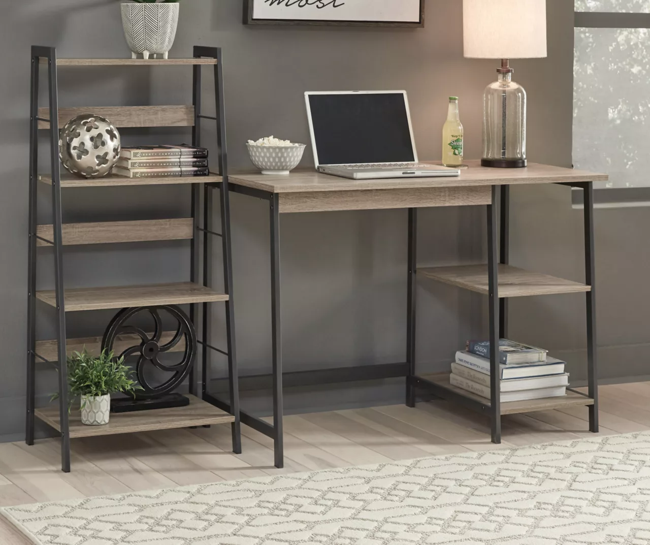 Soho 2-Piece Home Office Desk & Bookshelf Set 2 Soho 2-Piece Home Office Desk & Bookshelf Set - Image 2