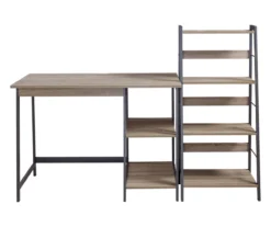 Soho 2-Piece Home Office Desk & Bookshelf Set 10 Soho 2-Piece Home Office Desk & Bookshelf Set -Walker Edison Shop 810542285 4