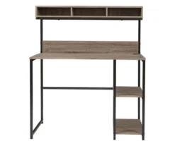Daylicrew 2-Shelf Home Office Desk & Hutch 12 Daylicrew 2-Shelf Home Office Desk & Hutch -Walker Edison Shop 810542286 5