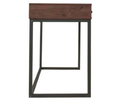 Horatio Brown & Gunmetal Wood Desk 14 Horatio Brown & Gunmetal Wood Desk -Walker Edison Shop 810542288 6