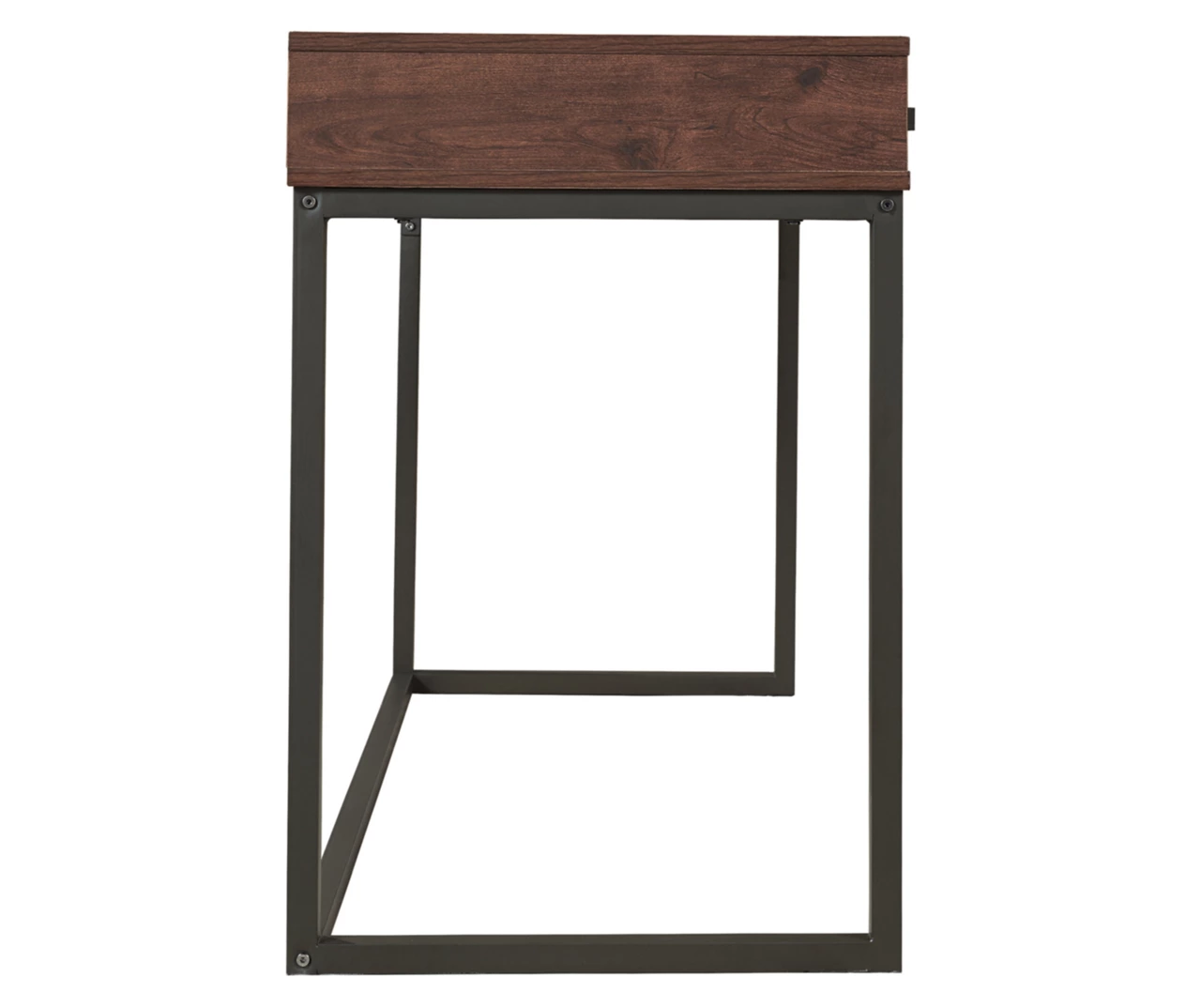 Horatio Brown & Gunmetal Wood Desk 7 Horatio Brown & Gunmetal Wood Desk - Image 7