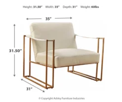 Kleemore Ostrich Embossed Leather Accent Chair -Walker Edison Shop 810542293 3