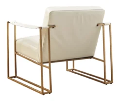 Kleemore Ostrich Embossed Leather Accent Chair -Walker Edison Shop 810542293 5