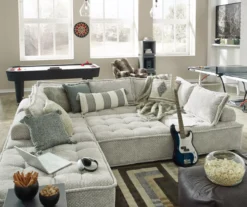 Bales Checkered Taupe Upholstered Accent Chair -Walker Edison Shop 810542299 11