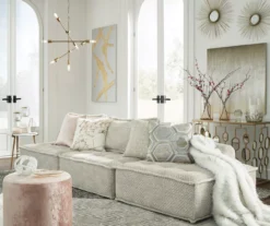 Bales Checkered Taupe Upholstered Accent Chair -Walker Edison Shop 810542299 13