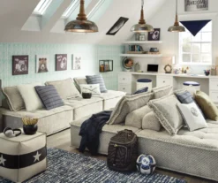 Bales Checkered Taupe Upholstered Accent Chair -Walker Edison Shop 810542299 15