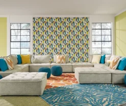 Bales Checkered Taupe Upholstered Accent Chair -Walker Edison Shop 810542299 5