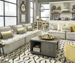 Bales Checkered Taupe Upholstered Accent Chair -Walker Edison Shop 810542299 6