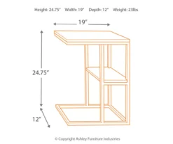 Forestmin Wood Cantilever Accent Table 5 Forestmin Wood Cantilever Accent Table -Walker Edison Shop 810542304 2