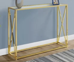 Monarch Glass & Metal Accent Table -Walker Edison Shop 810542389 1