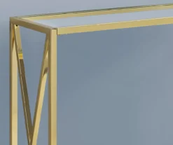 Monarch Glass & Metal Accent Table -Walker Edison Shop 810542389 3