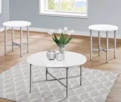 Monarch Round 3-Piece Occasional Table Set -Walker Edison Shop 810542402 1