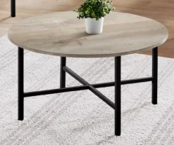 Monarch Round 3-Piece Occasional Table Set -Walker Edison Shop 810542424 3