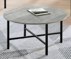 Monarch Round 3-Piece Occasional Table Set -Walker Edison Shop 810542425 3