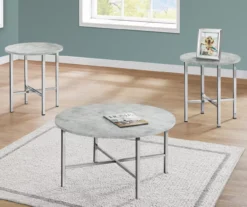 Monarch Round 3-Piece Occasional Table Set -Walker Edison Shop 810542427 1