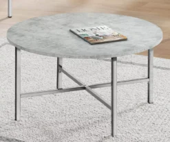 Monarch Round 3-Piece Occasional Table Set -Walker Edison Shop 810542427 3