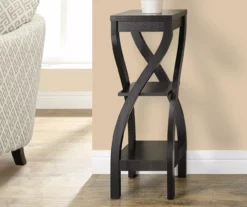 Monarch 3-Tier Twisted Leg Side Table 18 Monarch 3-Tier Twisted Leg Side Table -Walker Edison Shop 810542432 1