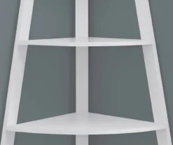 Monarch 4-Shelf Etagere Corner Bookcase -Walker Edison Shop 810542451 3
