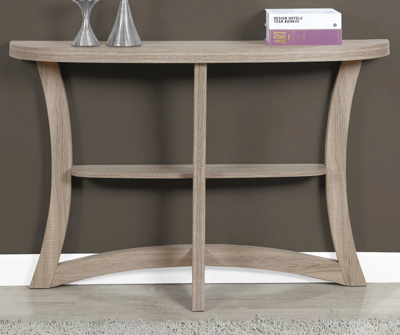 Dark Taupe Hall Console Table 1 Dark Taupe Hall Console Table