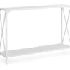 Monarch Metal X-Shaped Console Table