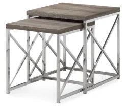 Monarch 2-Piece Nesting Accent Table Set 37 Monarch 2-Piece Nesting Accent Table Set -Walker Edison Shop 810542485 2