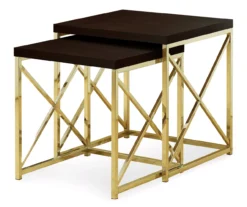 Monarch 2-Piece Nesting Accent Table Set 31 Monarch 2-Piece Nesting Accent Table Set -Walker Edison Shop 810542486 2