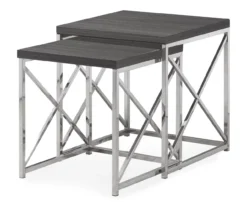 Monarch 2-Piece Nesting Accent Table Set 25 Monarch 2-Piece Nesting Accent Table Set -Walker Edison Shop 810542487 2
