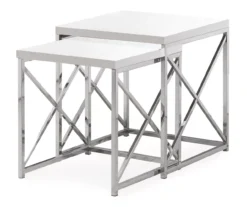 Monarch 2-Piece Nesting Accent Table Set 28 Monarch 2-Piece Nesting Accent Table Set -Walker Edison Shop 810542488 2