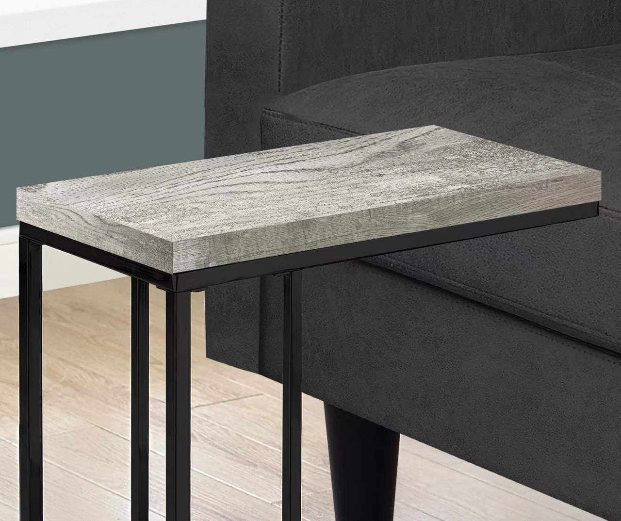 Monarch Reclaimed Wood Look C Side Table 11 Monarch Reclaimed Wood Look C Side Table - Image 11