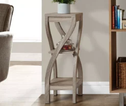 Monarch 3-Tier Twisted Leg Side Table 21 Monarch 3-Tier Twisted Leg Side Table -Walker Edison Shop 810542508 1